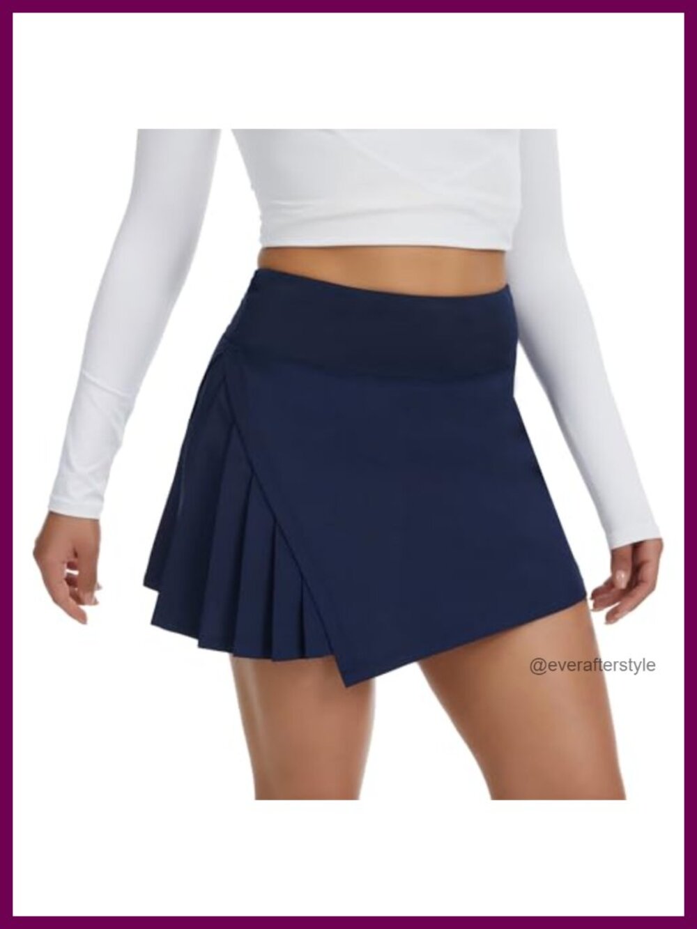 Women's Pleated Tennis Skort with Pockets Golf Pickleball High Waist